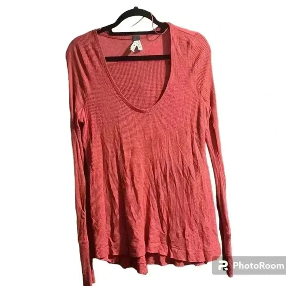 We the Free Malibu Thermal Top xS Burnt Orange-Red - Picture 1 of 5
